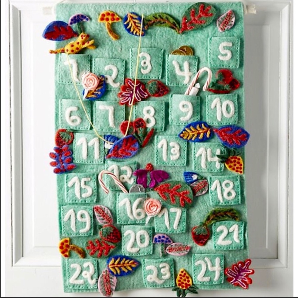 Anthropologie Felted Forest Advent Calendar New